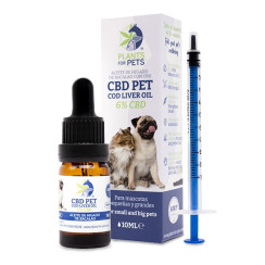 Huile de foie de morue CBD Pet 6% 10ml