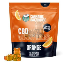 Gummies CBD Bakehouse- orange, 22 pièces x 4 mg de CBD