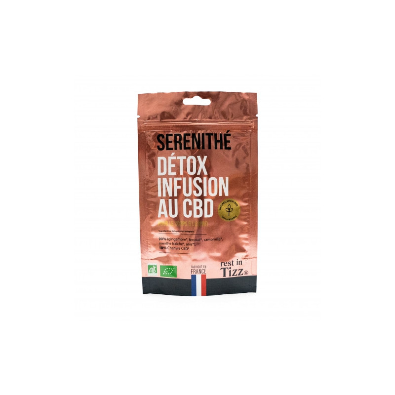INFUSION BIO AU CBD SÉRÉNITHÉ DÉTOX 50GR INFUSION BIO AU CBD SÉRÉNITHÉ DÉTOX 50GR
