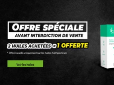 Interdiction prochaine de la vente d'huile à plus de 20% CBD 